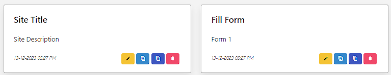 Site Management Interface