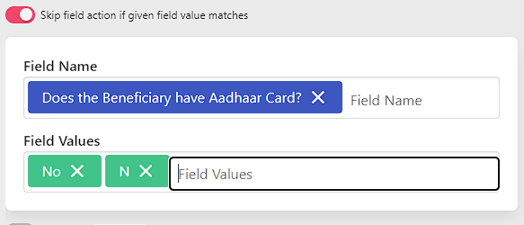 Field Value Skip